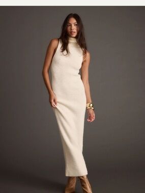 12th Tribe White Sweater Dress